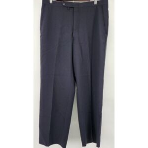 Jack Nicklaus Mens Navy Flat Front Lightweight Straight Leg Golf Pants Sz 34x30